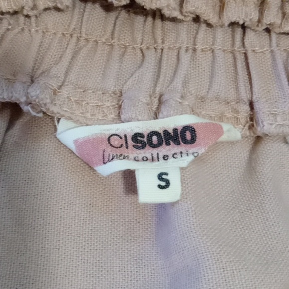 Ci Sono Mauve Linen Blend Skirt Small - Picture 3 of 8